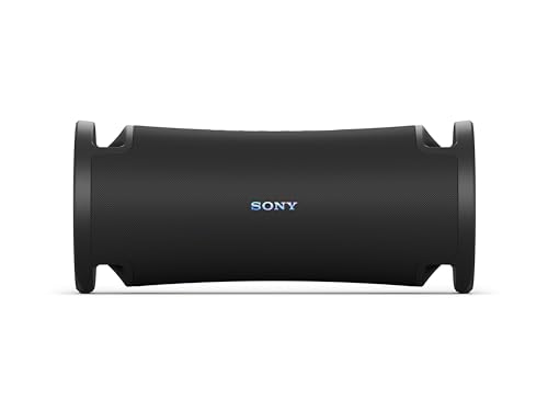 Sony ULT Field 7 - Tragbarer Bluetooth-Lautsprecher mit ULT Bass-Boost Funktion, 30 Stunden Akku, integrierter Powerbank, Wasser- und Staubdicht, LED, Mikrofon- und Gitarreneingang - Schwarz