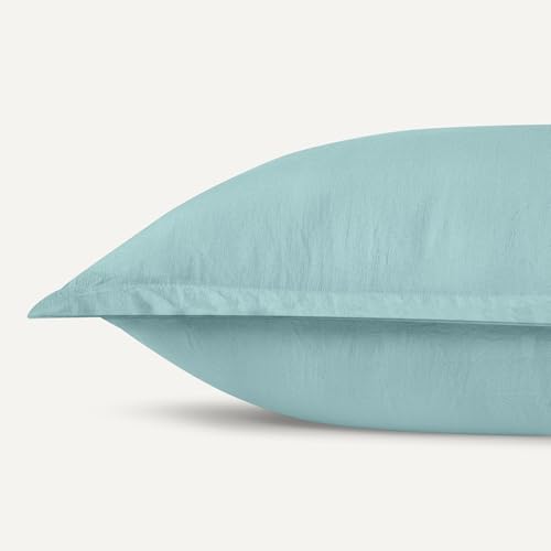 Image of Amazon Basics Brushed Microfiber Comforter Set, Extra Soft with Natural Texture, 2-Piece, Twin /Twin XL, Blue