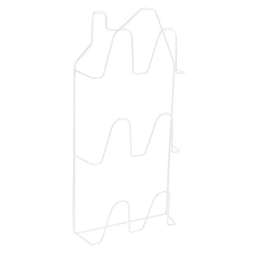 Happyyami Small Shoe Rack for Closet Wall-Mounted Slipper Rack Iron Slippers Storage Easy to Install for Bathroom Kitchen