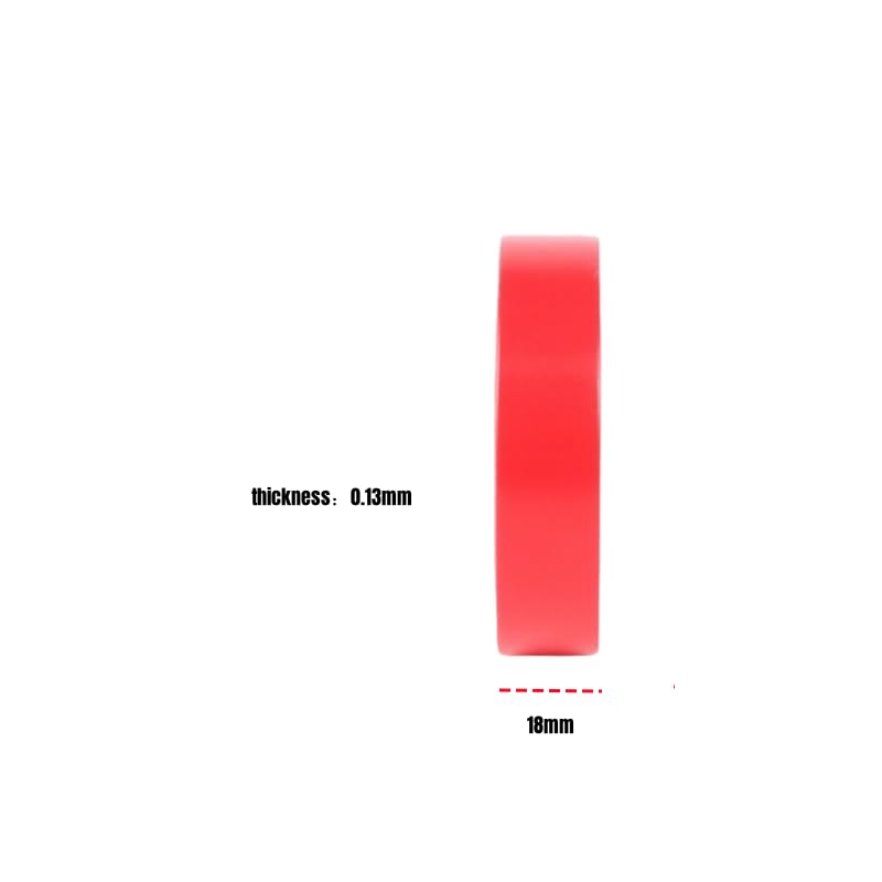 1PC Flame-Retardant Electrical Tape 600V/2000V - 0.13mm Self-Fusing PVC Insulation for Wiring/Circuit, No Chemical Hazard Tape (18mm Width, Yellow/Red/Green/White/Black)​, White, 20M