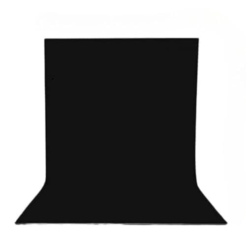 Image of SMILEDRIVE Background Sheet for Photography, Black 100 x 300 cm | PVC PP Material, Washable, Seamless,