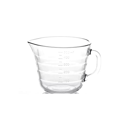 XCC Large Capacity Graduated Measuring Cup Children's Breakfast Milk Cup Tempered Glass Heat Resistant Microwaveable Water Cup