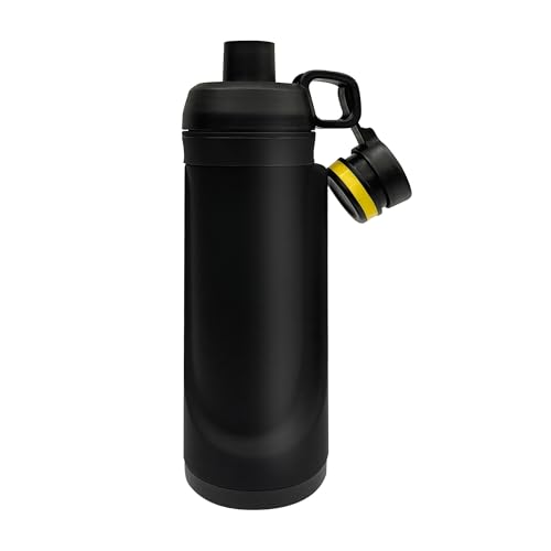 Coffre-fort caché pour bouteille d'eau – Rangement de sécurité de voyage avec compartiment portefeuille et serrure électronique pour usage domestique et extérieur (jaune) – Meilleure solution sûre