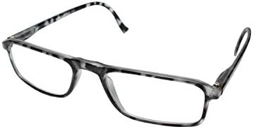 Calabria 616 Designer Rectangular Reading Glasses Mens Womens Stylish Trendy Readers Durable Modern Eyeglasses Spring Hinged