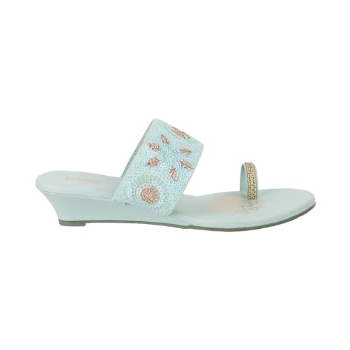 Image of Mochi Women Ethnic Wedge Heel Sandal