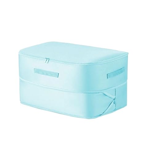 Packing Cubes 1 cubo de compresión for guardarropa, cajón, chaqueta acolchada, almacenamiento, plegable, organizador maletas, viaje comprimido(Blue-M)