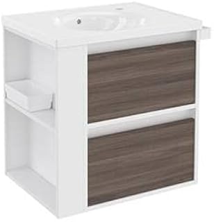 Bath + umywalka z 2 szufladami i umywalką z porcelany Bsmart jesion/biały/biały