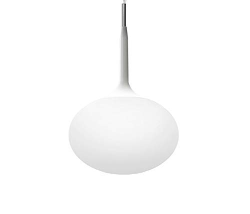 Lámpara colgante de vidrio redondo con diseño moderno y luz suave de 30 cm