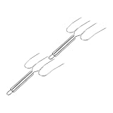 ELAYARD 2 Stück Truthahn Hebegabeln aus Edelstahl mit Griff Tragbare Steakspieße für Grill Braten und Bbq Spülmaschinenfest für Küche und Outdoor