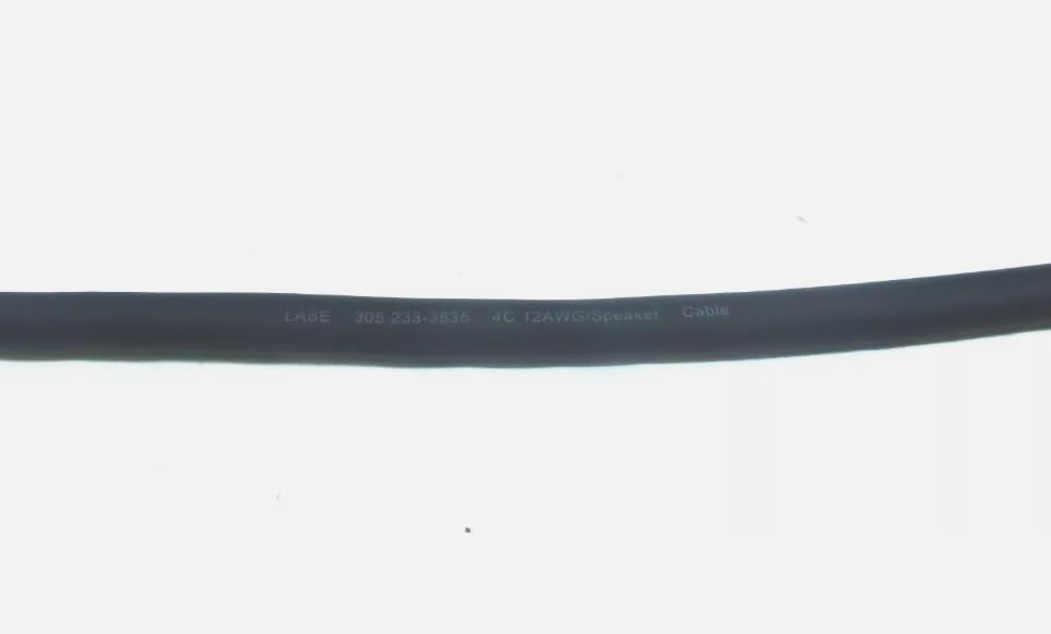 LASE 12 AWG Gauge 4 Conductor Heavy Duty Speaker Wire (Sold in 10 Ft Increments)