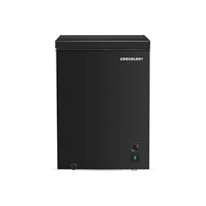 Cookology CCFZ142BK Freestanding Chest Freezer in Black - 142 Litre Capacity - Suitable for Outbuildings & Garages - Freezer and Refrigeration Modes - Easy Temperature Control - 4 Star Freezer Rating
