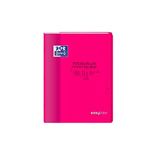 Oxford Lot de 10 Cahiers TP esaybook agrafé 24x32cm 80 p 90-120G seyès/uni couleurs aléatoires