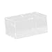 Leefasy Reptile Feeding Box Reptile Terrarium Acrylic Professional Spacious Container Turtles Box for Young Bearded Dragon, 30x20x15cm