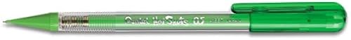 Pentel Hot Shots Mechanical Pencil 12-Pieces, 0.5 mm Size, Green Barrel