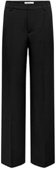 ONLY Onlberry Hw Wide TLR Pants voor dames, zwart, 42W x 32L