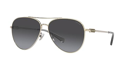 Coach Women's Hc7140 Aviator Sunglasses2