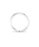 14KT White Gold Continuous Seamless Nose Ring Hoop 5/16