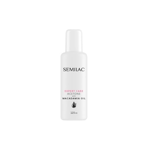 Semilac Acetona Expert Care con aceite de macadamia, 125 ml