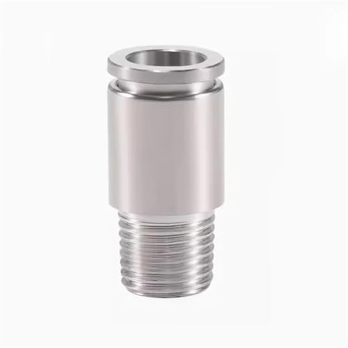 Raccord pneumatique en acier inoxydable 304 POC6-02 droit haute résistance