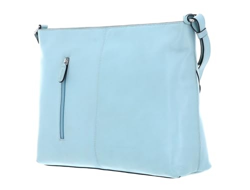 Bolso bandolera de cuero Picard Felicita en color azul claro Pool 4