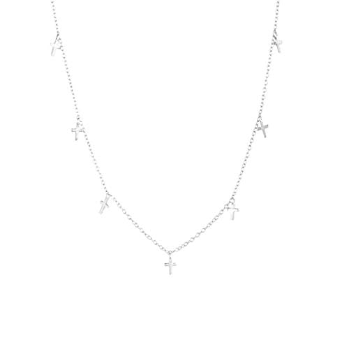 Bijoux raffinés et collier pour femmes à chaîne pendentif perles 2.0mm