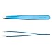 Produktbild nippes Solingen Pinzette mit gerader Spitze | Edelstahl Rostfrei | 9,5 cm | Blau | Pinzette Augenbrauen Zupfen | Pinzette Spitz | Zur präzisen Haarentfernung | Made in Germany