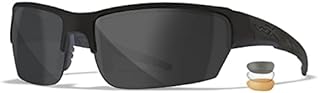 Wiley X Saint Tactical Sunglasses, ANSI Safety Glasses for Men UV Eye Protection for Shooting, Fishing and Biking Matte Black Frames, Changeable Tinted, Light Rust, and Clear Lenses Ballistic Rated