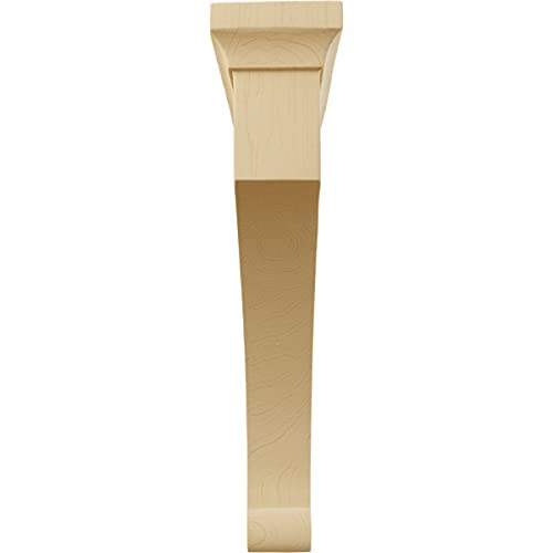 Ekena Millwork BKTW02X08X12GOAL Extra Large Gomez Wood Wood Brackets, 2 1/2"W X 8"D X 12"H , Alder thumb #1