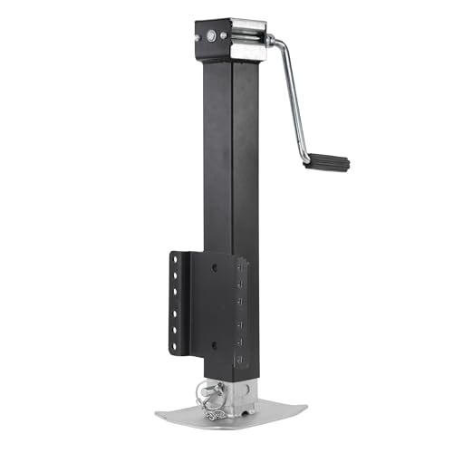 IRONWALLS Heavy Duty Trailer Jack 8000LBS, 27.7in Vertical Travel, Adjustable Drop Leg for Boat, Utility Trailers