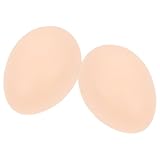 DECHOUS PVC製フェイクエッグ イースター装飾用 模擬卵模型 耐久性あるデスクトップ小道具 パーティーや庭の飾り付けに 2個セット