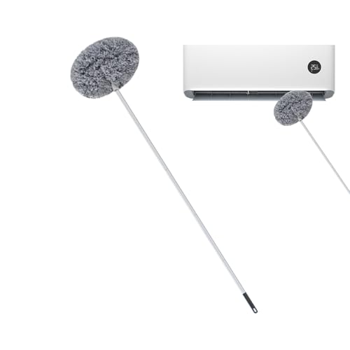 シーリングファンダスター - 140cm 拡張可能なマイクロファイバークリーナー、ロングハンドルフェザーブラシ、調節可能なクリーニングツール、長い耐用年数 |高い天井の壁、カーテン、キャビネット用の再利用可能なフレキシブルダスター