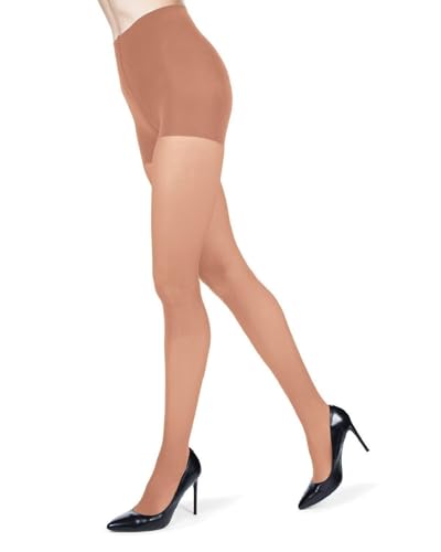 Image of MeMoi Semi-Opaque Tights, Comfortable and Lightweight Control Top Tights, 40 Deneir - Sizes Small to Q2