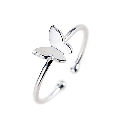 Bague ouverte papillon argent 925 à porter au quotidien ou en soirée