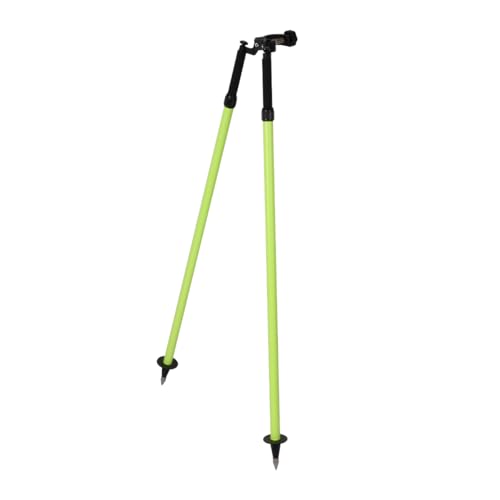 Stativ Zweibein Vermessung Daumenentriegelung, Aluminium-Stativ Zweibein für Prismenstangen, Vermessung oder GPS-Stangen der Totalstation GPS GNSS (CLS22Green)