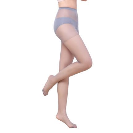 Collant da donna ultra velati (confezione da 6 paia) - Leggeri, comodi, vestibilità perfetta, collant velati, grigio A, Grigio, 0