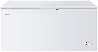 Haier HCE319F Freestanding Chest Freezer, 319L Total Capacity, With Counter Balance Lid, White