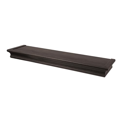 High & Mighty Floating Shelf, 24in x 6in, 1 Pack, Espresso