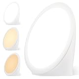 Tageslichtlampe 10000 Lux, Sonnenlicht Lampe mit 6 Timern, UV-freie LED Lichttherapielampe, Sonnenlampe, Daylight Lamp, Light Therapy Lamp für Zuhause und Büro, 3 Lichtfarben& 5 Helligkeitsstufen