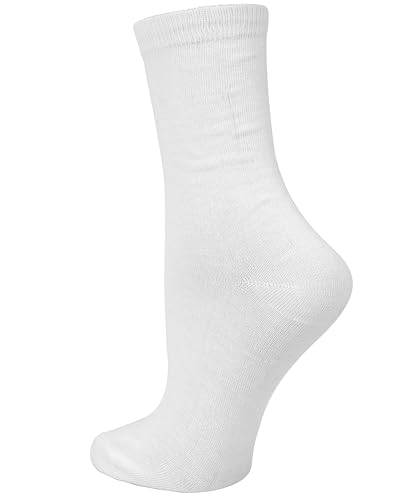 Image of Gelante 12-Pair Women's Crew Socks, Soft Thin Lightweight Breathable Athletic & Casual