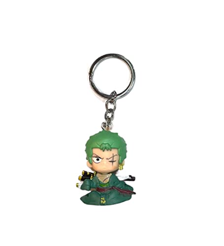 Image of AUGEN One Piece 4 Set Action Figure Keychain Limited Edition for Car, Decoration, Cake, Office Desk & Study Table -Pack of 4 Pieces