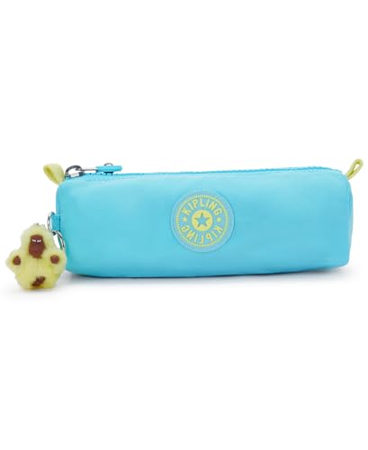 Bolsa feminina Kipling Freedom para lápis, pequena, com zíper, resistente à água, Azul respingo, 8.75''L x 2.5''H x 2.5''D