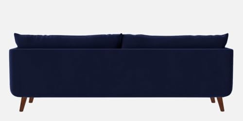 Image of Rejol Velvet 3-Seater Sofa Luxurious Comfort for Living Rooms and Offices (Navy Blue, 3 Seater)