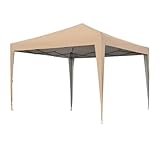 Garden Winds Custom Fit Replacement Canopy Top Cover Compatible with The Quictent ML-KK-GM1209S-BE-UP1 8' x 8' Pop Up - Upgraded Performance RIPLOCK 350 Fabric