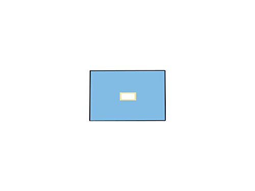 Mediberg Champ opératoire avec trou 6 x 9 cm en tissu non tissé à double couplage, absorbant et imperméable, stérile et jetable, 2 couches, bleu clair, taille 50x75 cm, sans latex, 75 pcs emballées