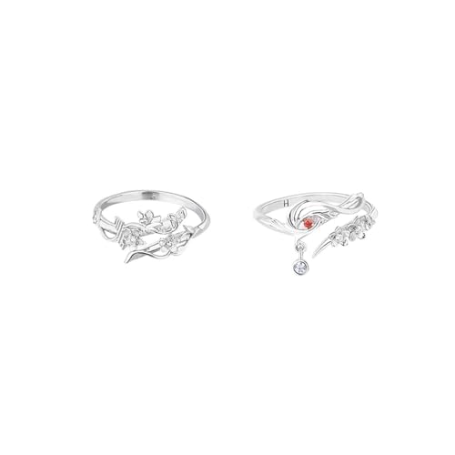 Anime TCGF Tian Guan Ci Fu Lover Couples Ring Heaven Blessing Hua Cheng Xie Lian Cosplay Jewelry Accessories Merch