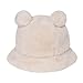 crazy bean Chapeau Bob Chapeau de Pêcheur en Peluche Doux et Moelleux Casquette de Pêcheur en Peluche Plus Chaude d'hiver Chapeau de Pêcheur pour Femmes Couples, Beige