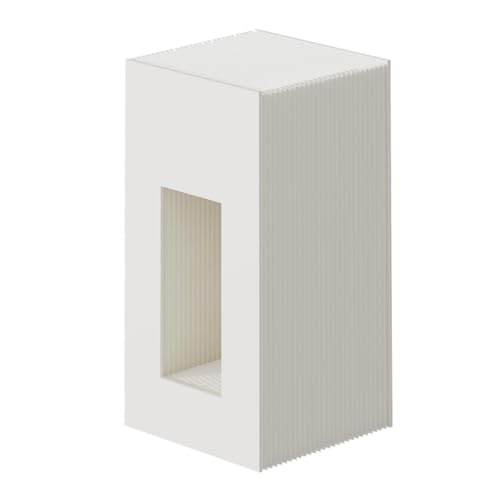 Pieghevole Cilindro di Piedino, Base di Esposizione della Carta Bianca per Le Torte, Fiori e Decorazioni, Supporti di Eventi Portatili per Matrimoni Partite Home Office, 50x50x68cm