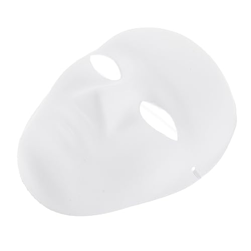 ERINGOGO 6Pcs White Blank Paper Masks for Men Paintable Masquerade Masks for Halloween Cosplay and Crafting Activities
