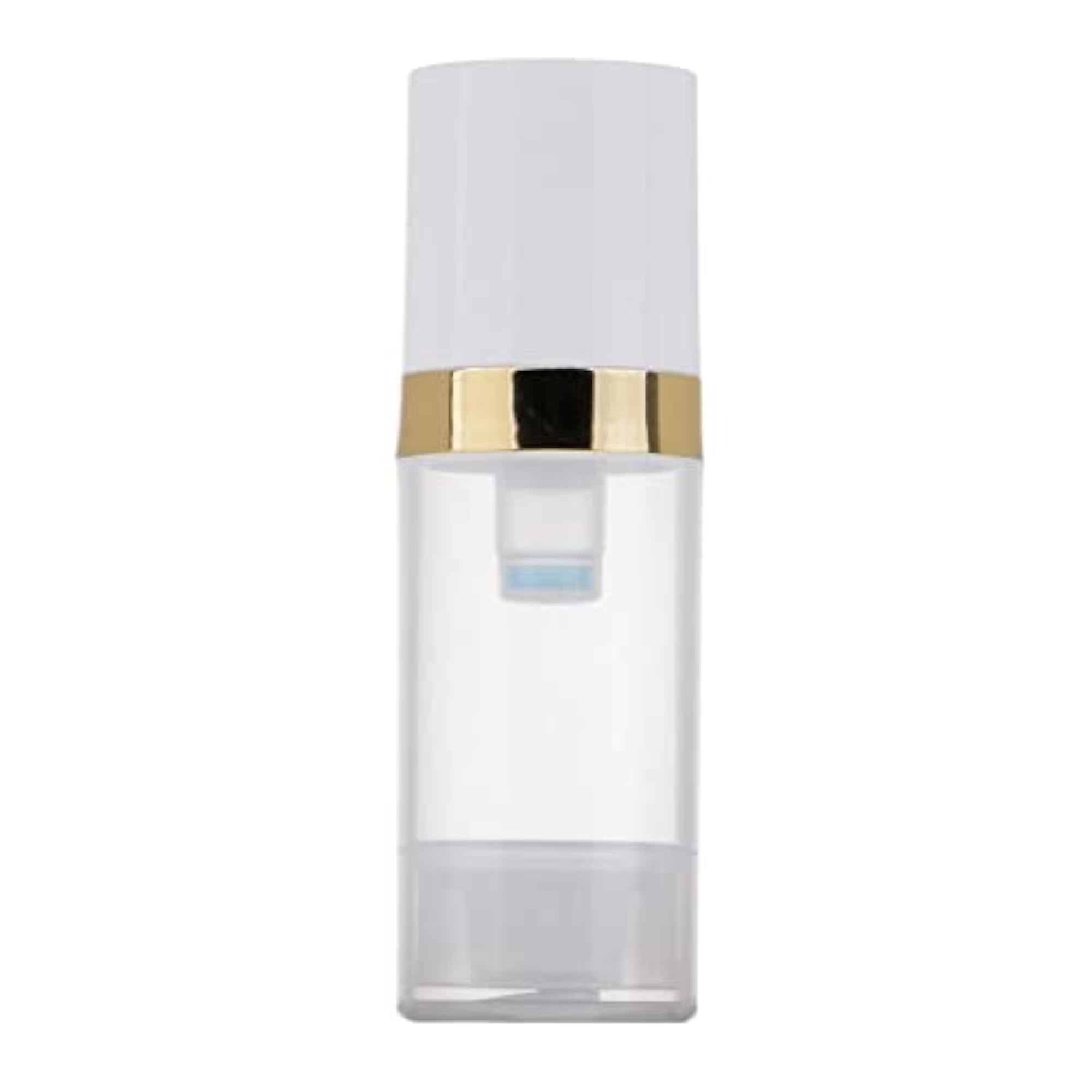 2X 10ml Clear Vacuum Press Pump Bottle Cosmetic Lotions Container
