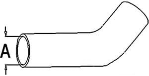 Radiator Hose Upper Part No: A-10A7294